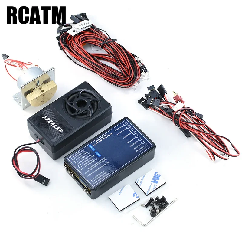 RC Truck Voice Light Vibration System For 1/14 Tamiya RC Truck SCANIA R470 R620 VOLVO FH16 ACTROS 3363 MAN TGX LESU HERCULES