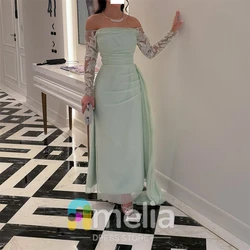 Amelia Elegant Party dresses Woman Strapless Chiffon Evening Prom Dresses for Special Occasions Formal Gowns For Dubai 2024