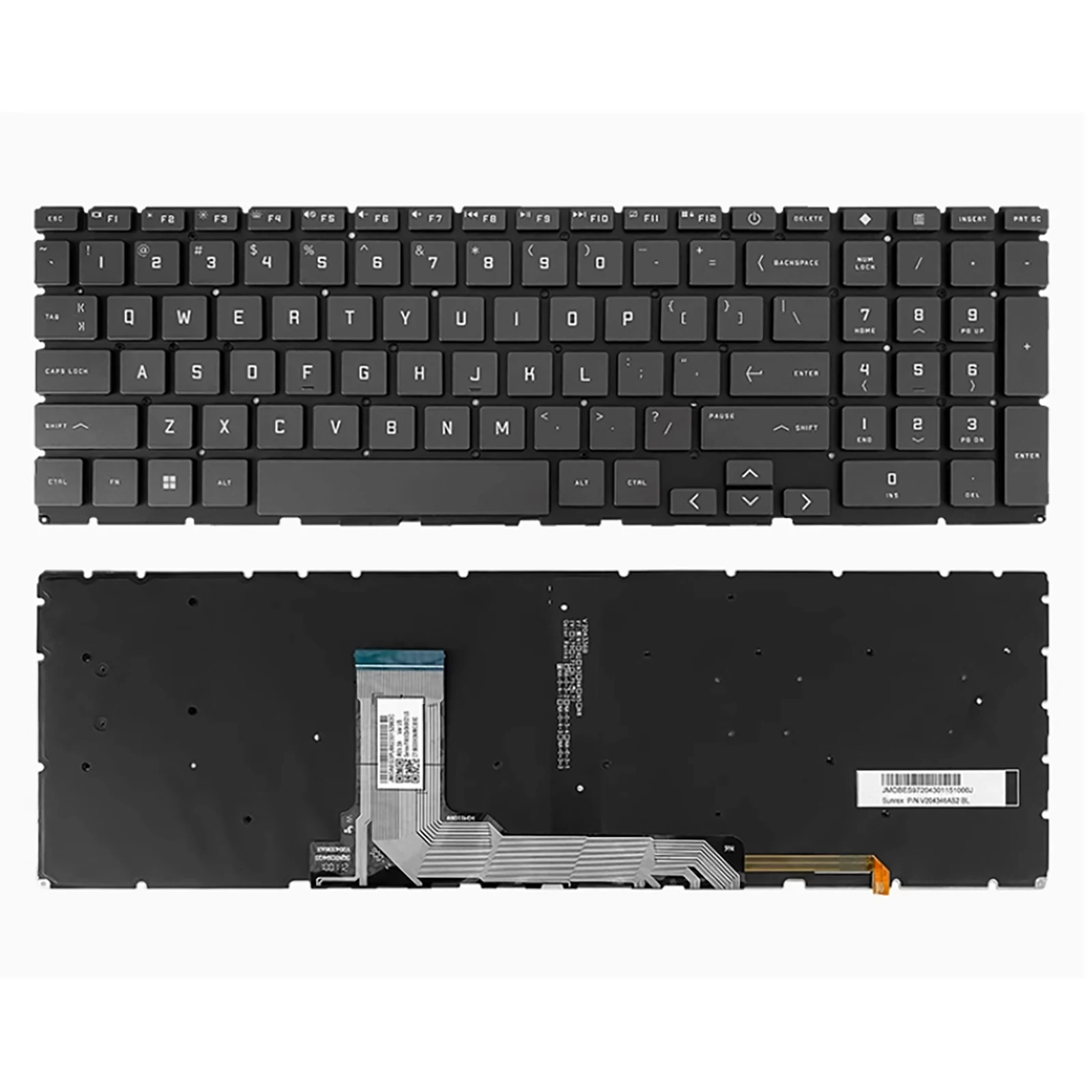 

US for HP Shadow Elf 7/8/9TPN-Q263 Q264 Q278 15-FA/16-R/16-D/16-E/16-S laptop keyboard