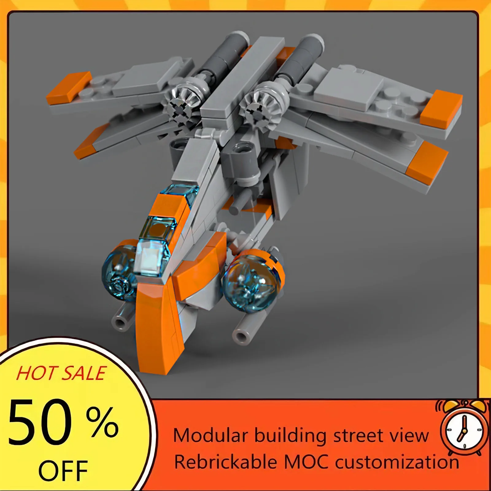 

Набор для сборки космического корабля из 164 деталей, популярная модель по мотивам фильма «Звёздные войны», модульные строительные блоки, технологичный подарок, игрушка для детей на праздники