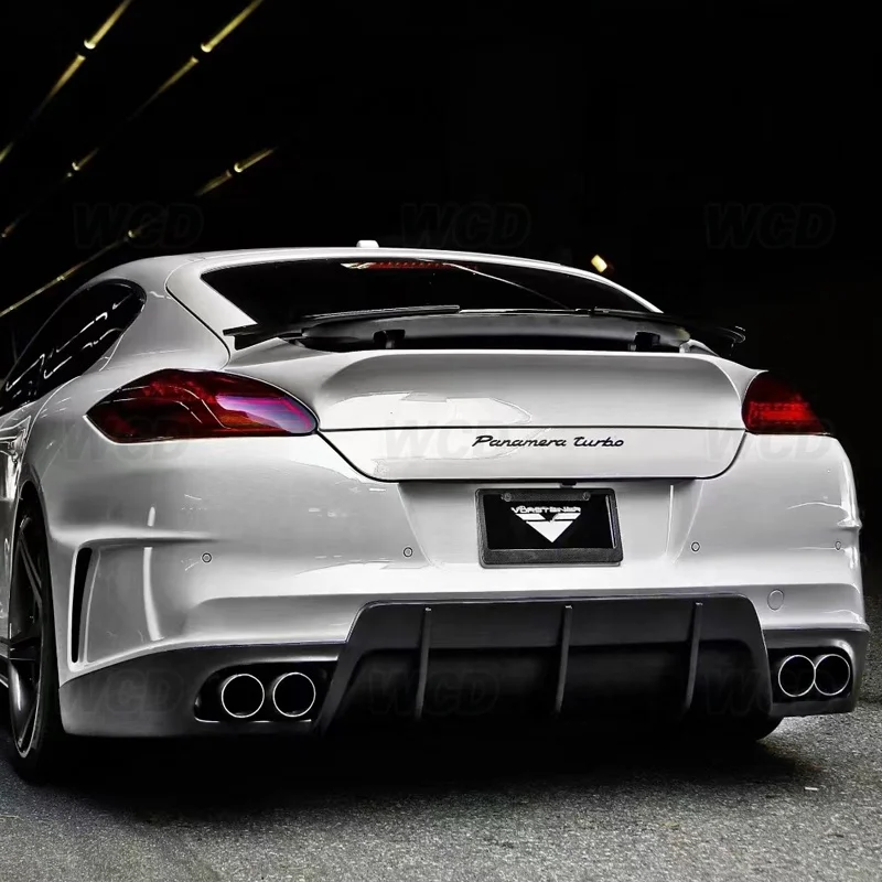 Carbon Faser Auto Hinten Stamm Spoiler Flügel Für Porsche Panamera S 970.1 2009-2013 VRT Stil Boot Trim Aufkleber auto Styling