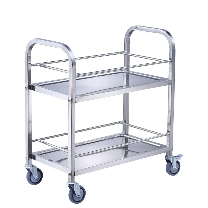 Dining TrolleyStainless Steel Receiving Wine TrolleyMobile TrolleyBowl  Carritos Multiusos Kitchen