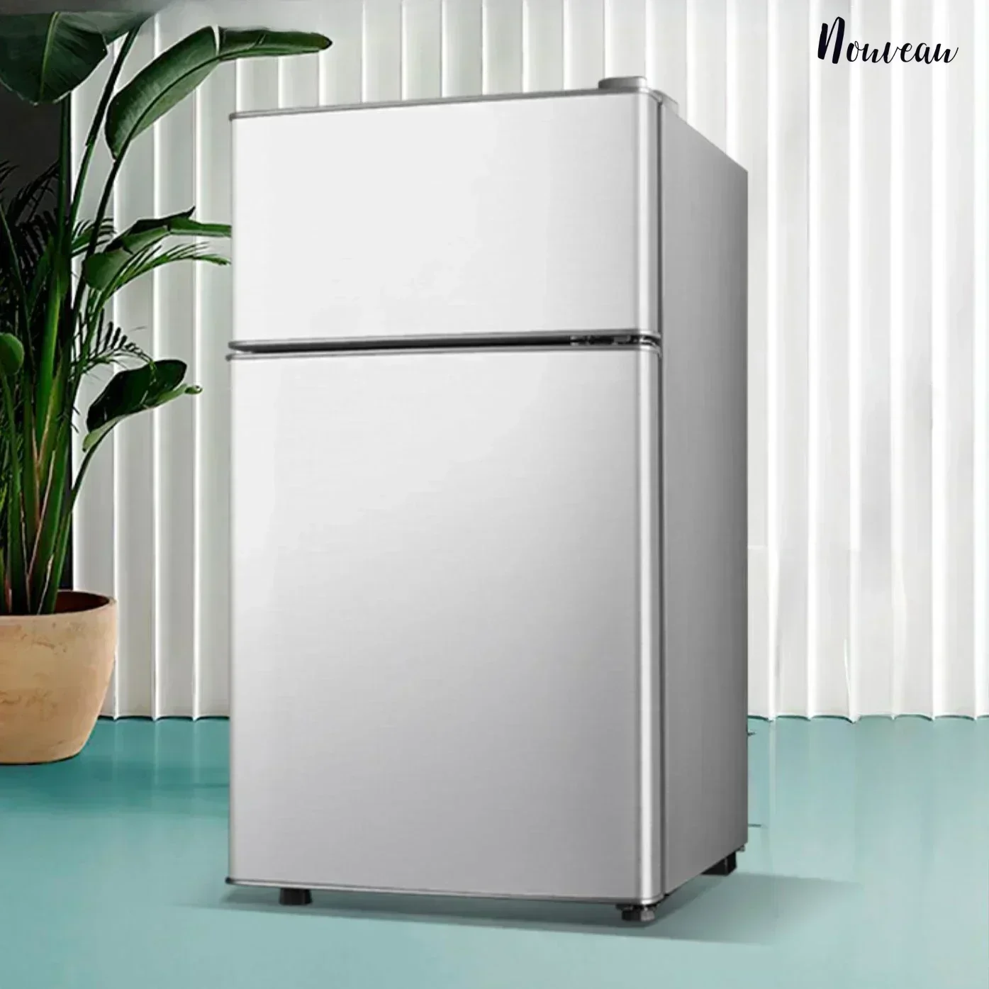 Household refrigerator small double-door refrigerated freezer refrigerator dormitory rental new small refrigerator