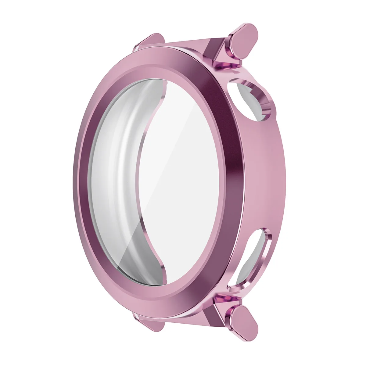 Für Huawei Watch GT 5 Pro 42 mm TPU-Uhrengehäuse ENKAY HAT PRINCE Galvanik-Uhrenabdeckung mit Displayschutzfolie – Rosa