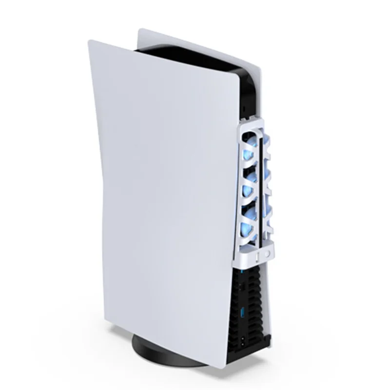 

AED7-For PS5 Accessories Cooling Fan With LED Light For PS5 Both Disc And Digital Editions Cooling System Gaming Accessories