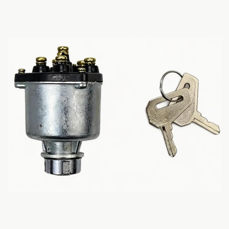 Sturdy Ignition Starter Switch Multi Terminal Switch Generator Key Switch Sturdy Metal Construction Reliable Signal Transmission