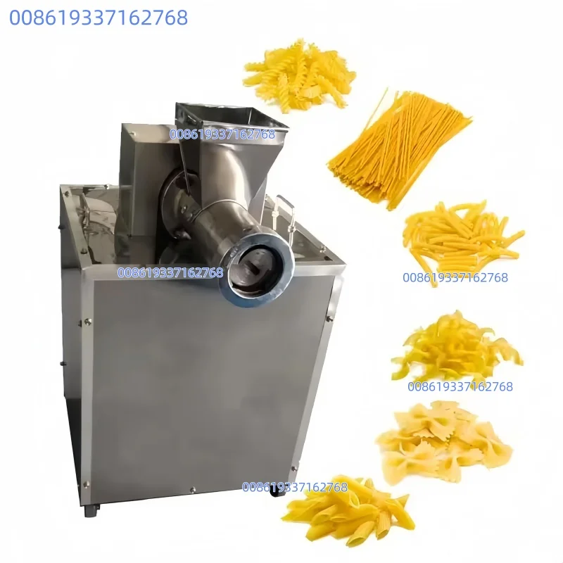 Automatic Pasta aroni Making hine Hollow Tube Noodles Forming Spaghetti Extruder Dough Kneading 3KW Model 80
