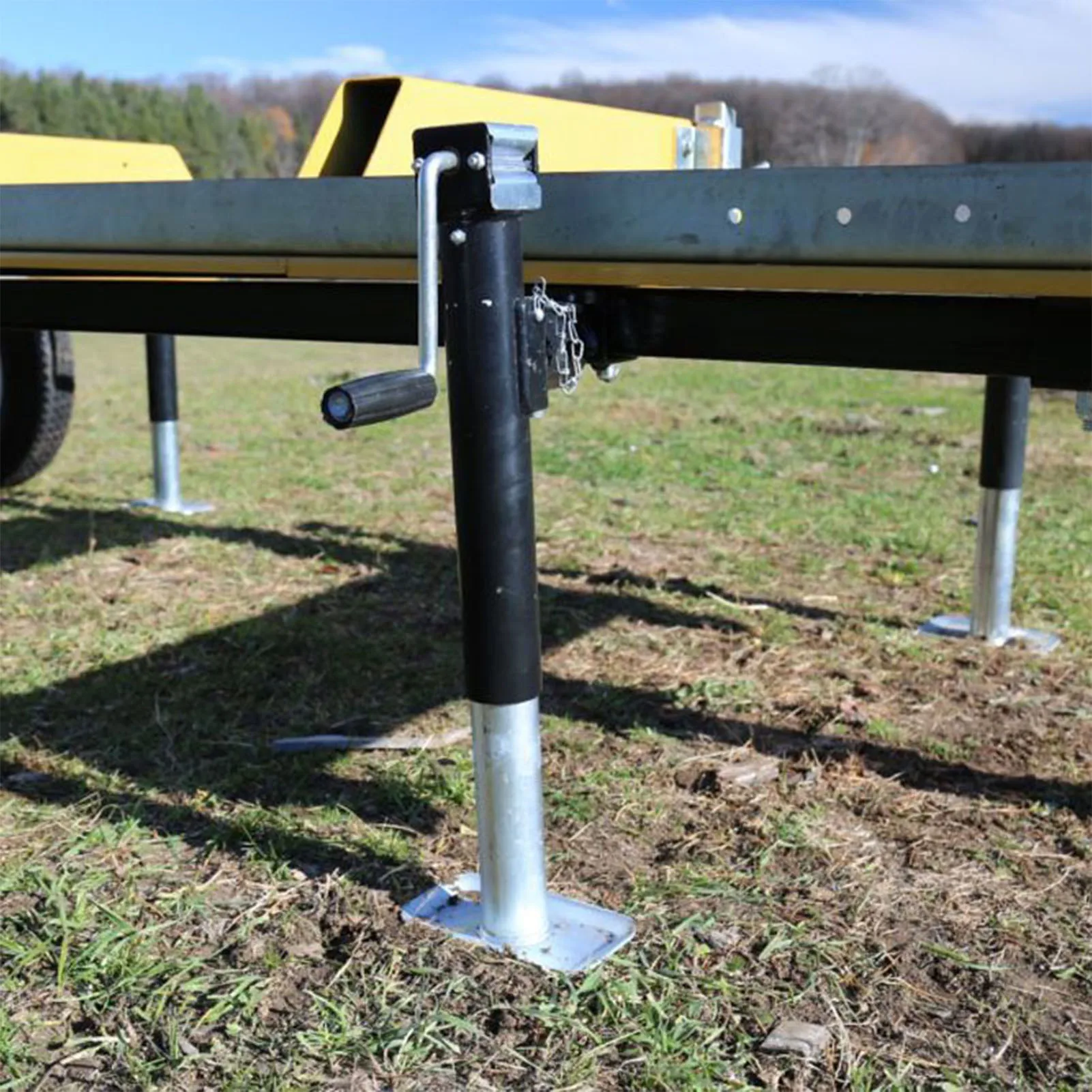 

Side Crank Trailer Jack 5000 Lb Load Capacity Sturdy High Strength Trailer Jack for RV Trailer Side Crank Trailer Jack