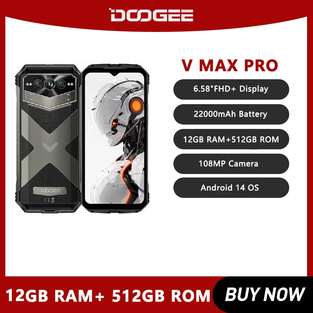 DOOGEE V MAX PRO Rugged Phone 5G 6.58