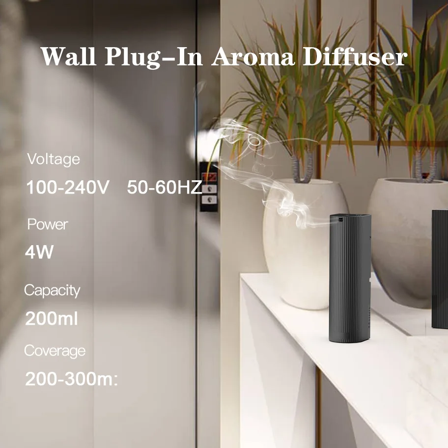 2025  Innovative Smart Essential Oils Diffuser  200ml Capacity Waterless Electric Home Air Aroma Machine