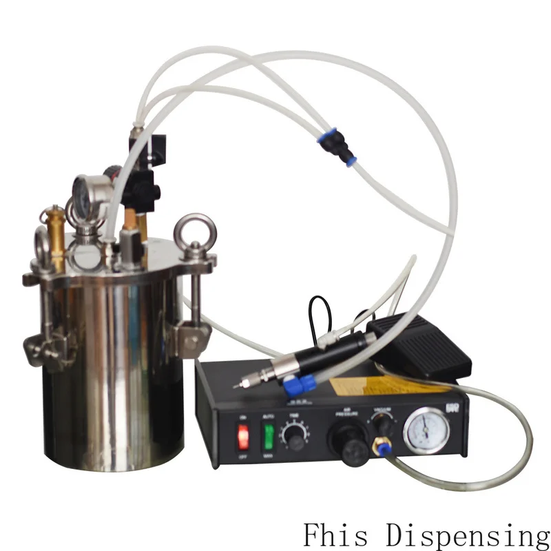 

2L Stainless Steel Pressure Drum Fast Large Flow Pneumatic Drip Valve High Frequency Injection Valve