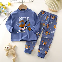 Spring Autumn Children Pajamas Set Kids Baby Girl Boys Underwear Clothing Long Sleeve Sleepwear Pajamas Sets Kids Clothing