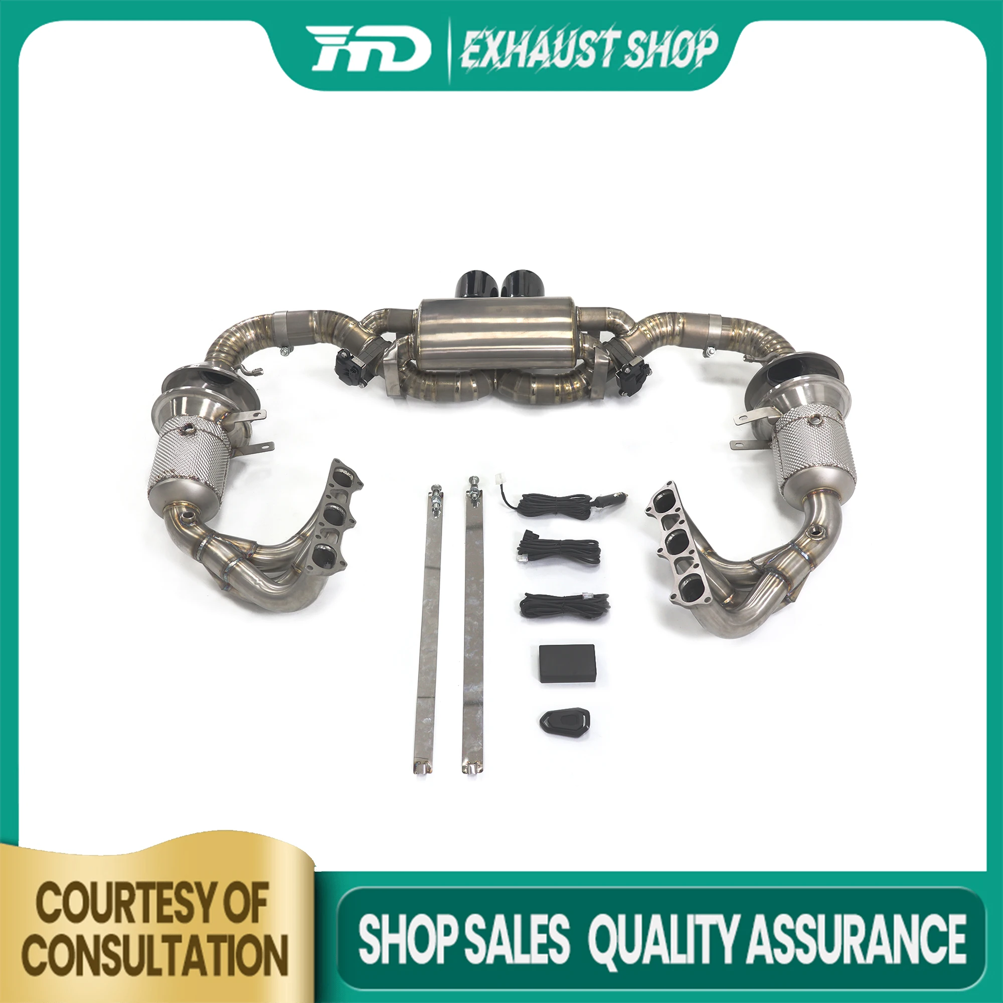 

Высокое качество Catback для Porsche 911 992 GT3, электронный клапан из титанового сплава, наконечники глушителя, выхлопная система, коллектор даунпайпа