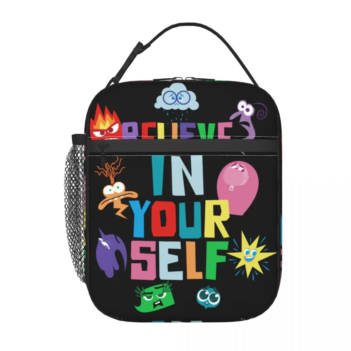 Custom Inside Out Believe In Yourself Resuable Lunch Box Women Multifunction Thermal Cooler Food Insulated Lunch Bag Office Work