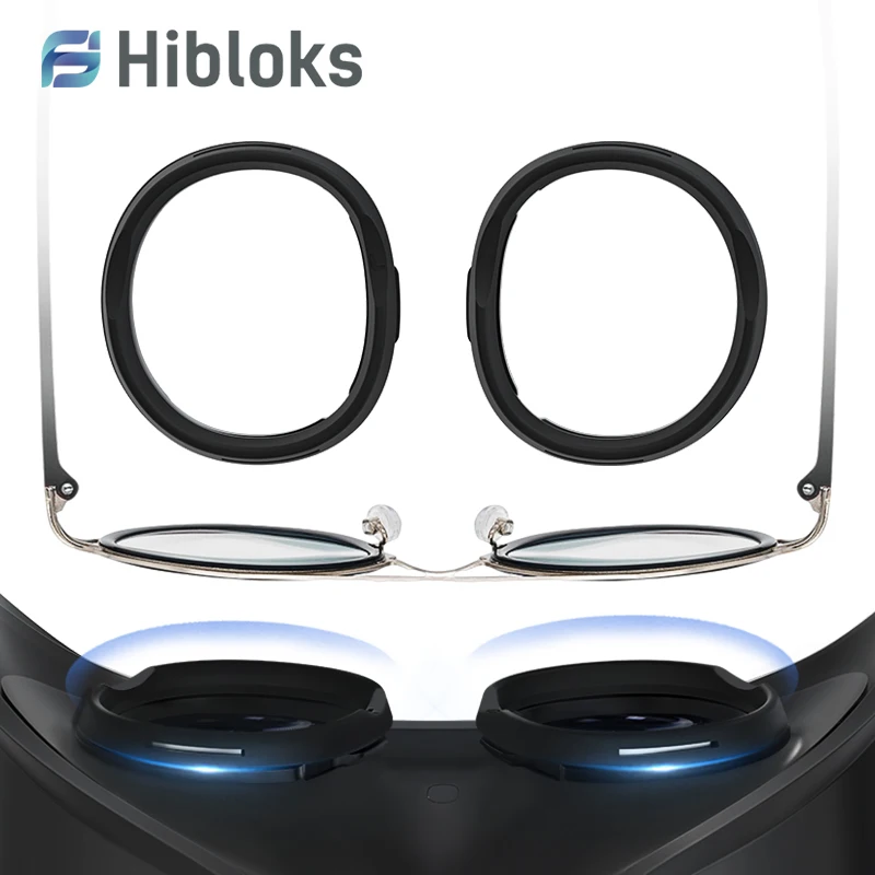 Hibloks VR Glasses Protection Ring do okularów Oculus Quest 3 Magnetyczny silikonowy pierścień antykolizyjny do Meta Quest 3 Akcesoria