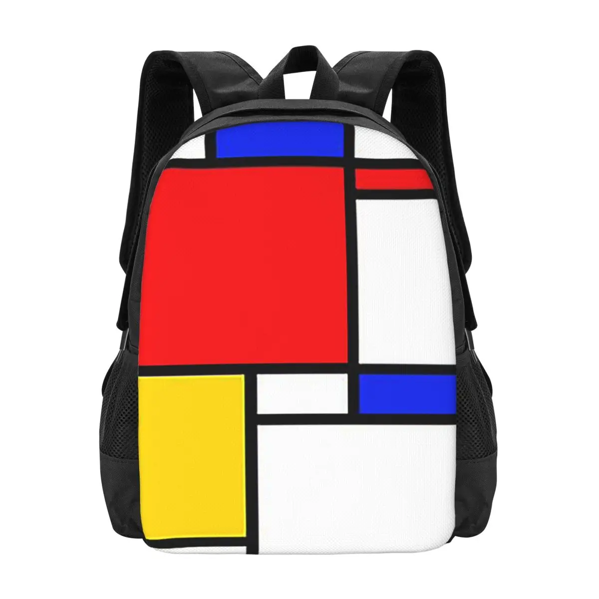 

Mondrian Backpack Hot Sale Daypack Large Capacity Boys Girls BookBag School Bag Shoulder Bags for Men Women