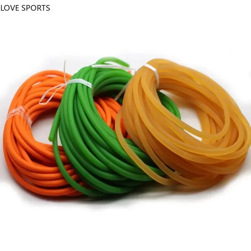 New 1000g/lot Rubber Rope Diameter 5mm 5.5mm 6mm 7mm 8mm  Solid Latex Elastic Rope 5 Times High Elastic Fishing Line Accessories