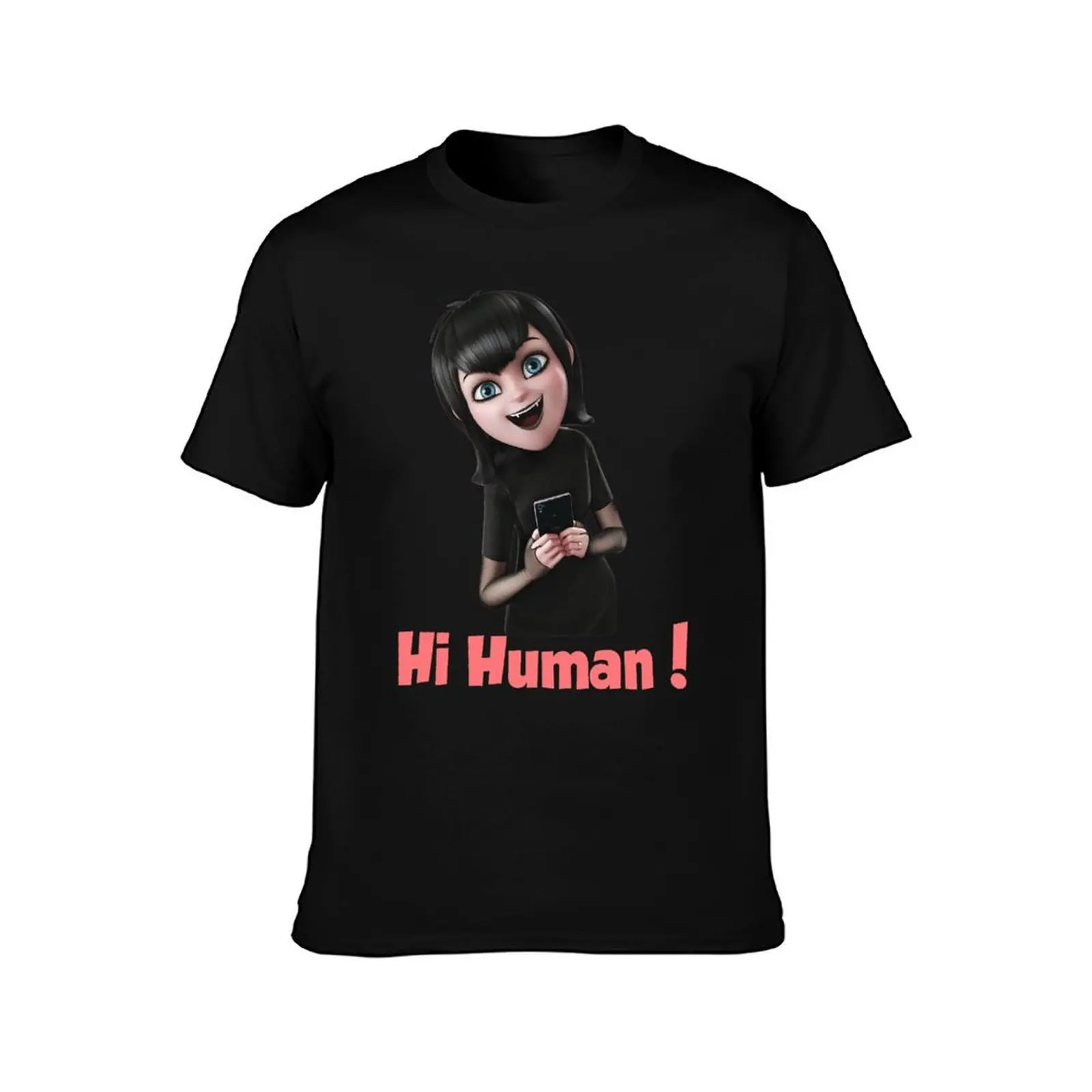 Hotel Transilvania Mavis Cute and Happy Hi Human! T-Shirt Large Size Loose Casual Tee T-Shirt