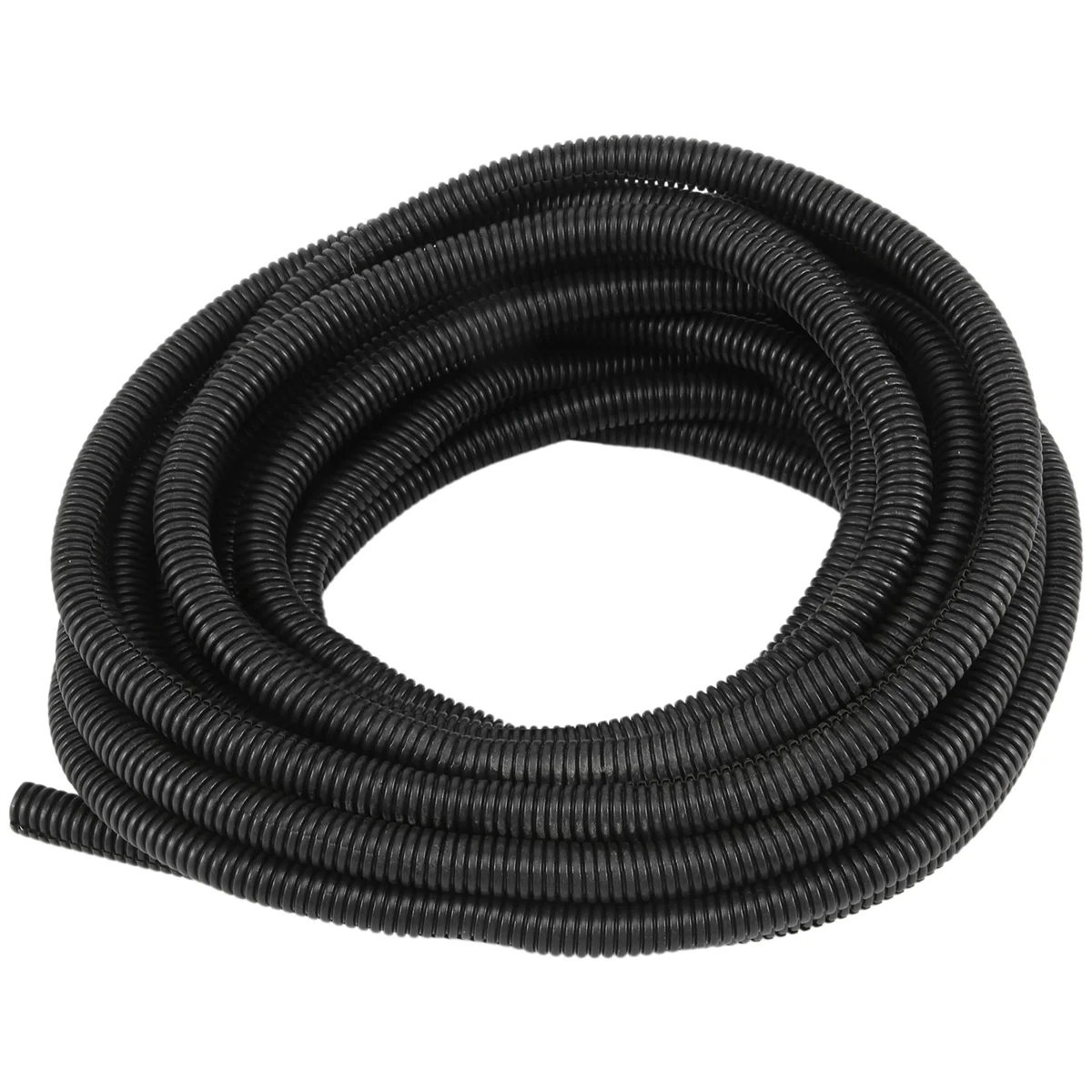 25 Ft Split Wire Loom Conduit Polyethylene Tubing Black Color Sleeve Tube