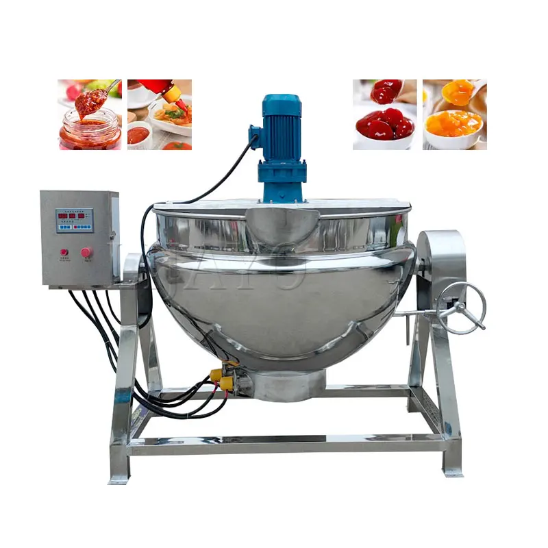 Industrial Cooking Pot Fruit Jam Making Machine Electric 50-400L Jacket Kettle Cooking Machine