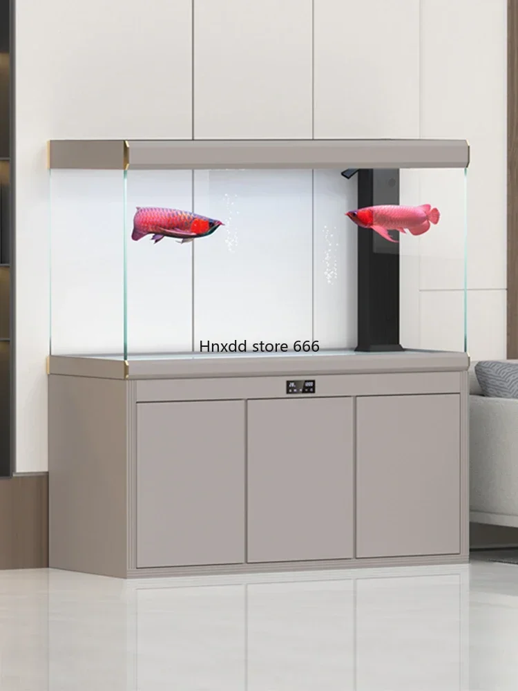 

Living room large screen floor-to-ceiling household entrance partition wall bottom filter goldfish tank