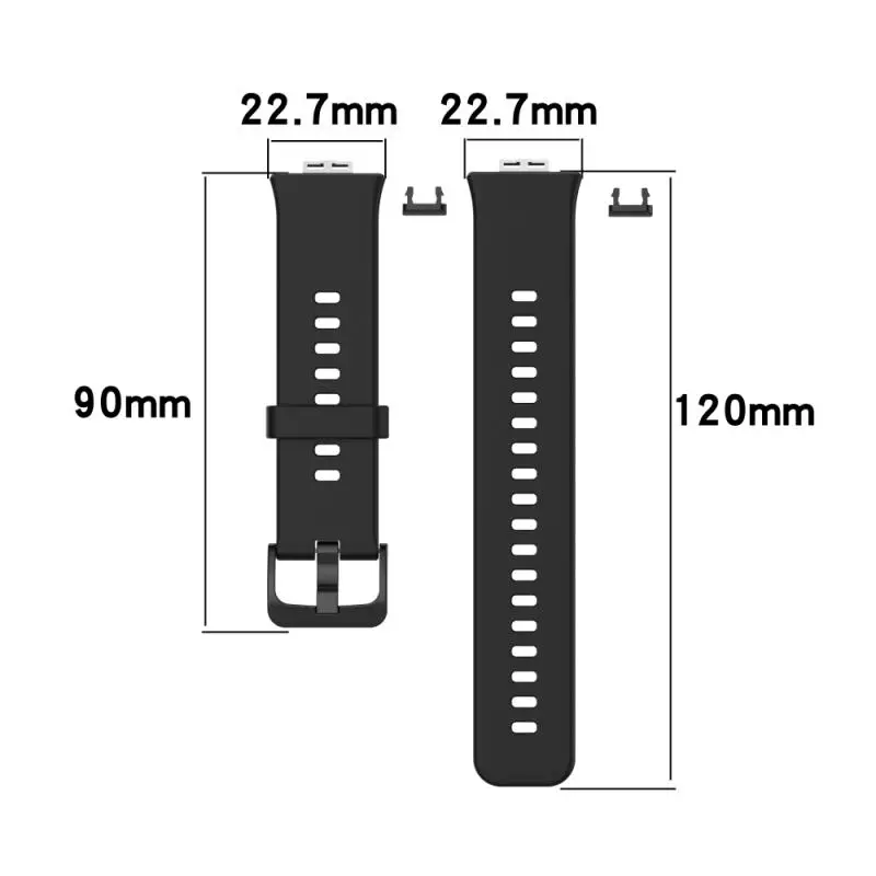 Pulseira de silicone para Huawei Watch FIT, Smartwatch Strap, Pulseira de substituição, Acessórios Smartwatch, Novo, 2022