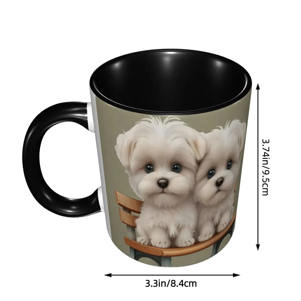 Border Collie Pet Dog Mug Funny Ceramic Coffee Cups Tea Mugs Milk Cup Drinkware Gift for Woman Man