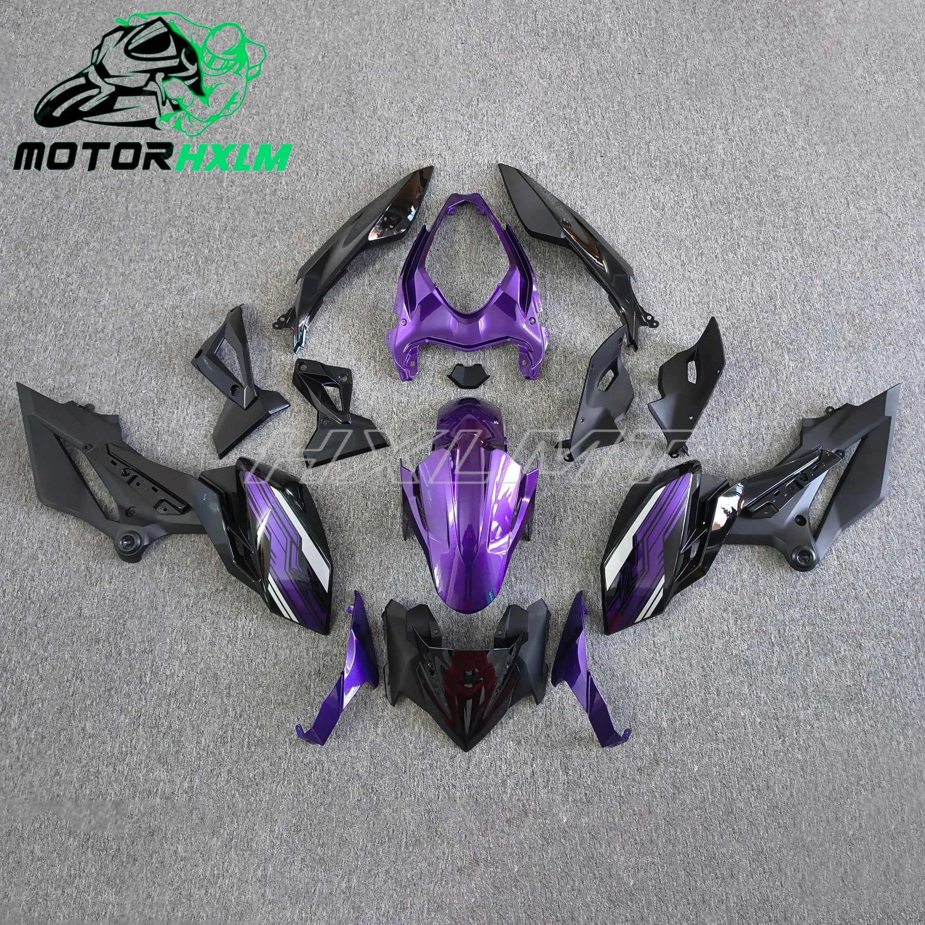 

Motorcycle Fairing kit for KAWASAKI Z400 18 19 2021 22 23 year Z400 Z400 2018 2019 2020 2021 2022 2023 Fairing Bright black
