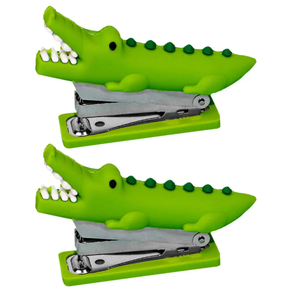

2Pcs Mini Animal Stapler Portable Silicone Office Stapler Small Paper Stapling Tool Decorative Cute Staplers Animal Decors