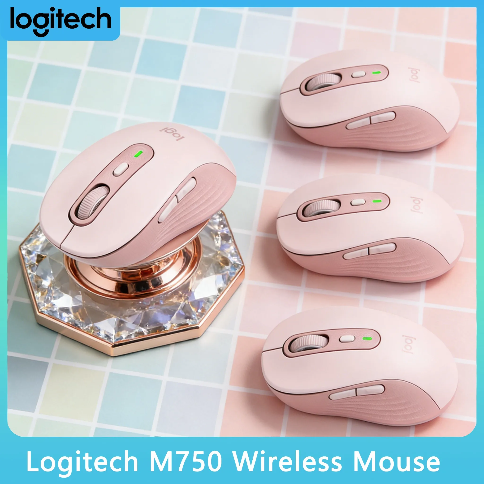 

Logitech M750 Wireless Mouse SmartWheel SilentTouch Ergonomic Long Battery Life