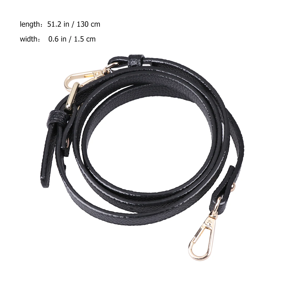 

Adjustable Shoulder Strap for Bag Replacement Black Travel Fanny Pack Long PU Comfortable Crossbody-Compatible Bag Accessories