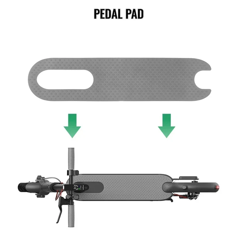 Almofada elétrica do pé do "trotinette" para Xiaomi, adesivo para o "trotinette" elétrico M365 1S, acessórios do skate, tampa adesiva do pedal, preto