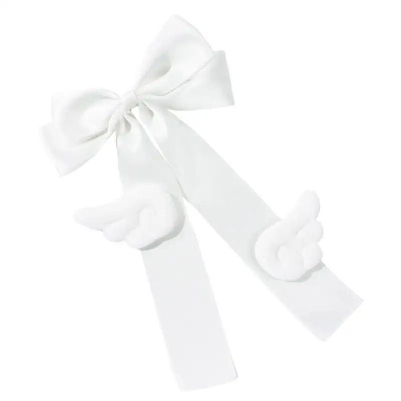 Gothic Bows Haipin Bowknot Wing Side Clip Bows Hair Clip Ribbon Subculture X4YC