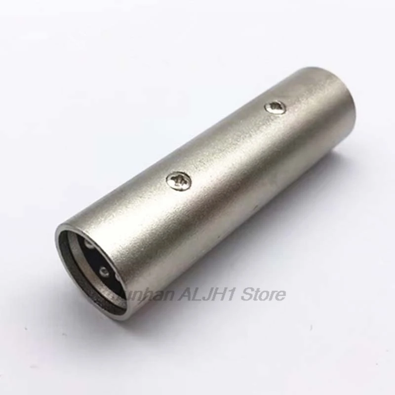 1/2/5pcs 3 Pin XLR Male to Male Connector Mic Adapter Zinc Alloy Conductivity Copper Contacts for Audio Mixer Microphone F1