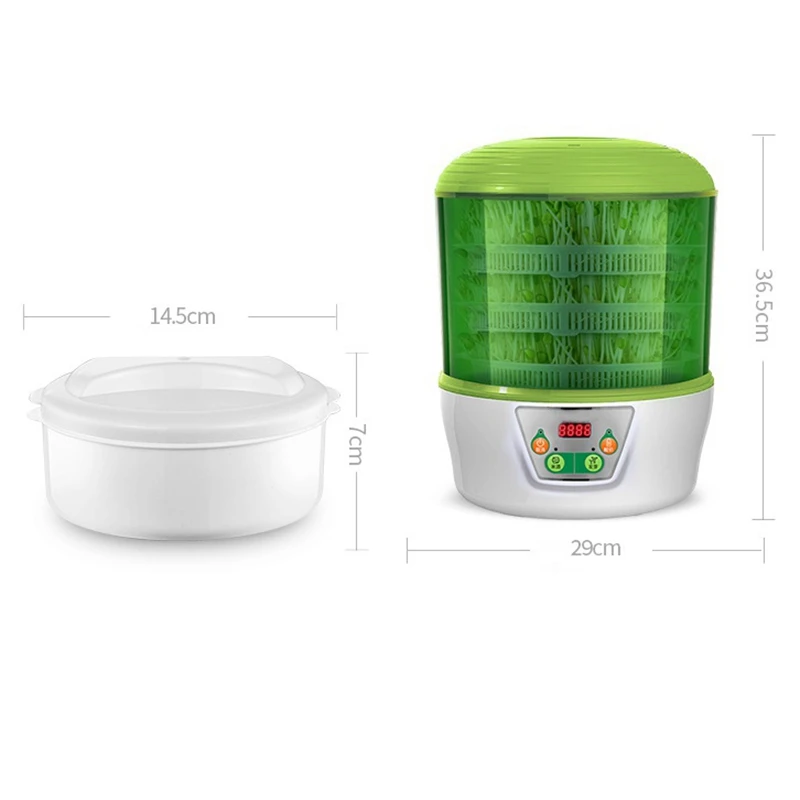 2/3 ชั้นอัตโนมัติ Thermostatic Bean Sprouts เครื่องทําผัก Seending Multifunctional เครื่องทําโยเกิร์ตหมักไวน์ข้าว