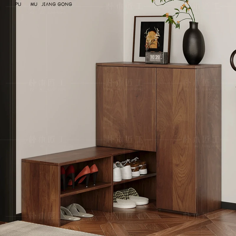 CX medieval corner, storage at  door of the home, integrated against the wall to enter the home, entrance cabinet