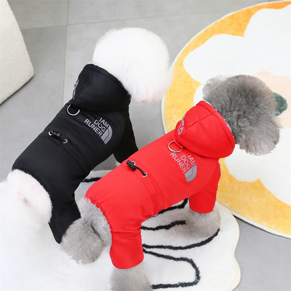 Sport Warme Winter Haustier Hund Mantel Kleidung für Kleine Hunde Haustiere Verdicken Wasserdichte Hoodies Hund Kleidung Overall Chihuahua Kostüm