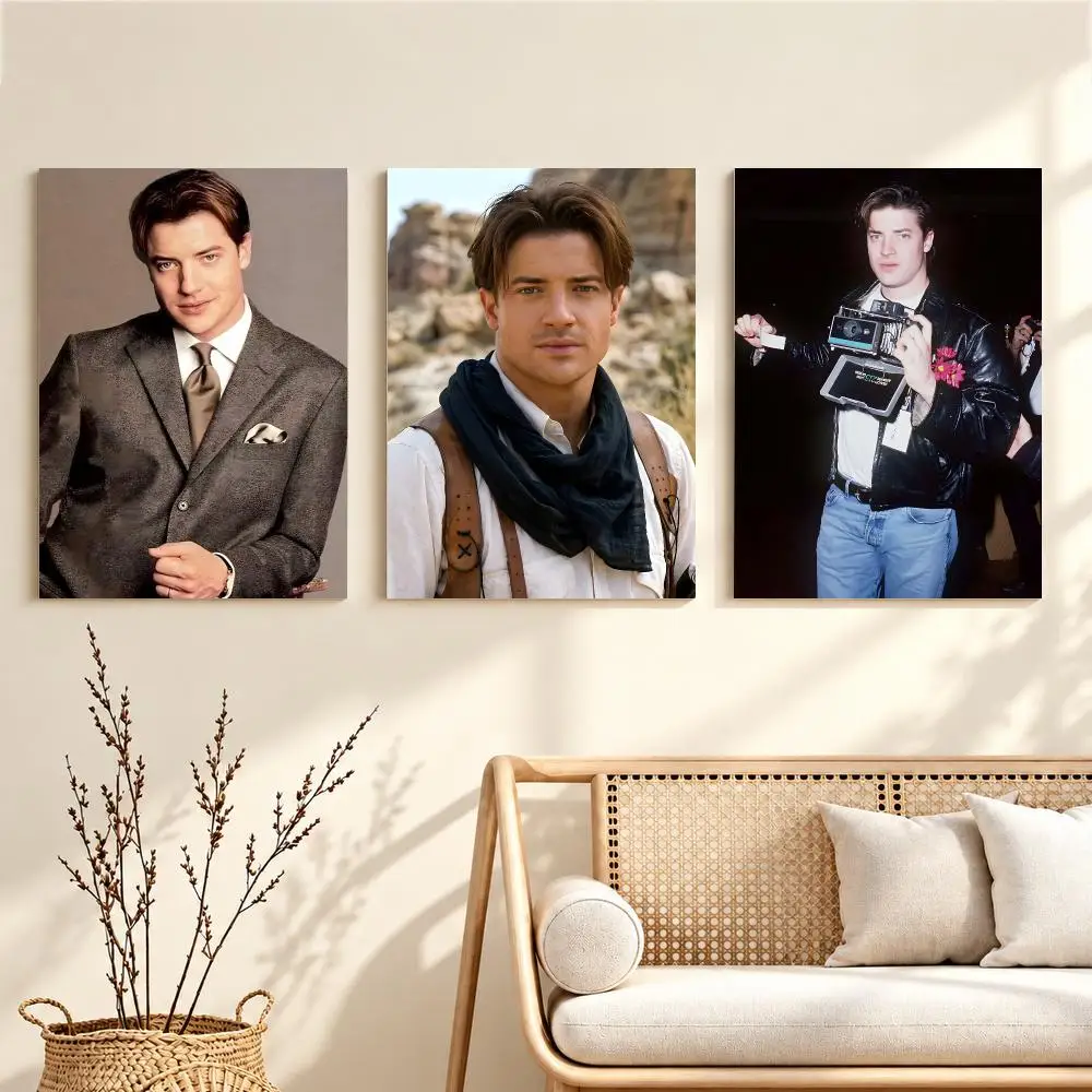 Warm Charismatic Actor Brendan Fraser Poster Unframed Wall Art Prints Bedroom Living Room Office Home Decor Pictures