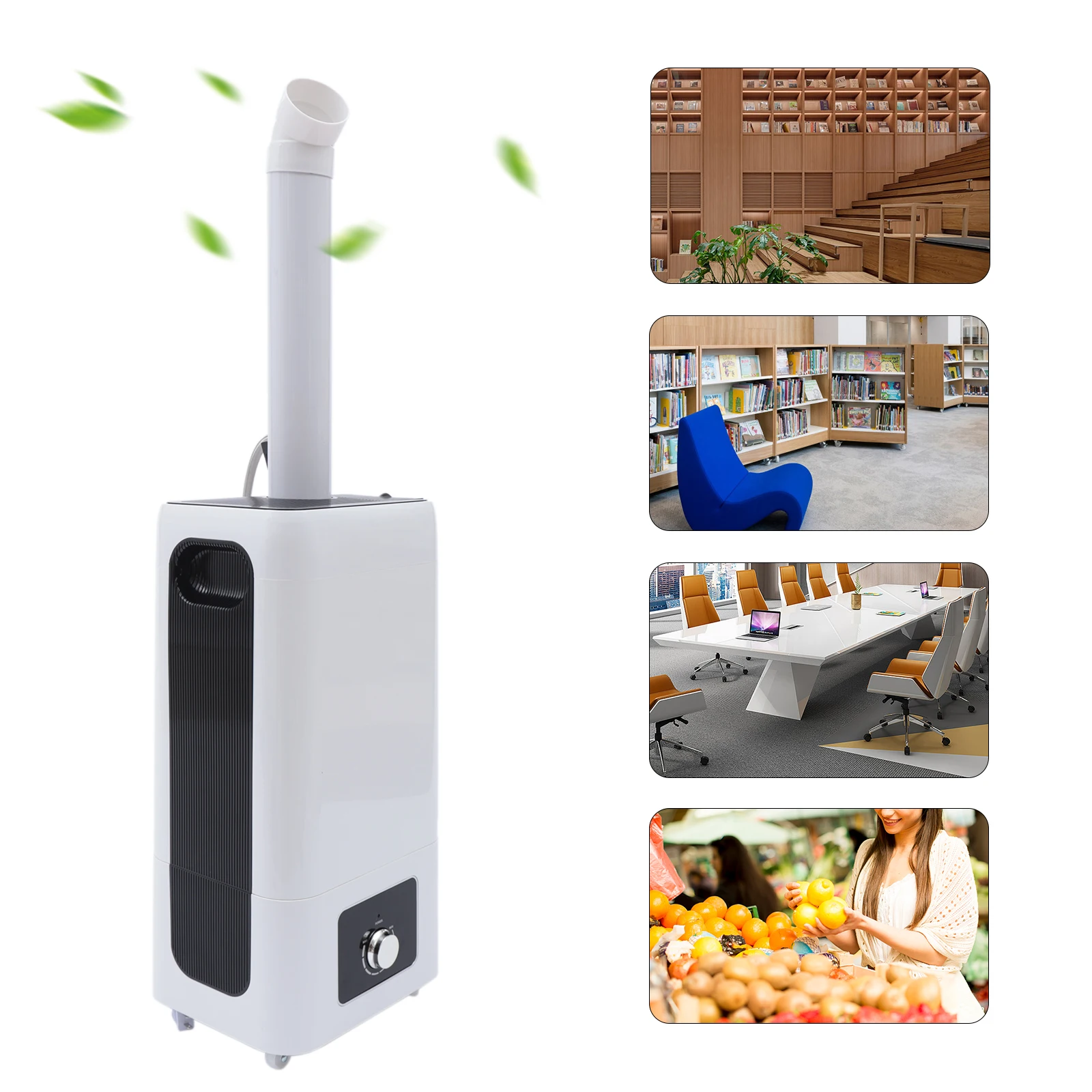 Sweetmile Humidifiers for Home 6.29 Gal 110v Large Cool Mist Humidifiers Floor Type Industrial Sprayer Humidifier Fit Large Room