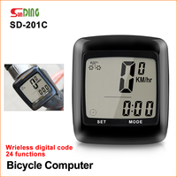 Sunding Cycling Computer Bike Computer Bicycle Speedometer Wireless Stopwatch Waterproof LED Digital Rate MTB Cycling Odometer