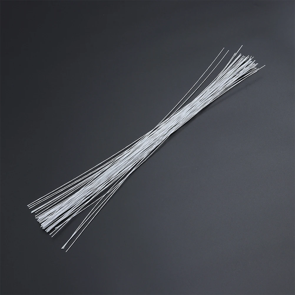 

200 pcs Paper Floral Stem Wire Thick Iron Core Rose Branch Craft Flower Supplies for Bouquet Wreath Wedding Arrangement