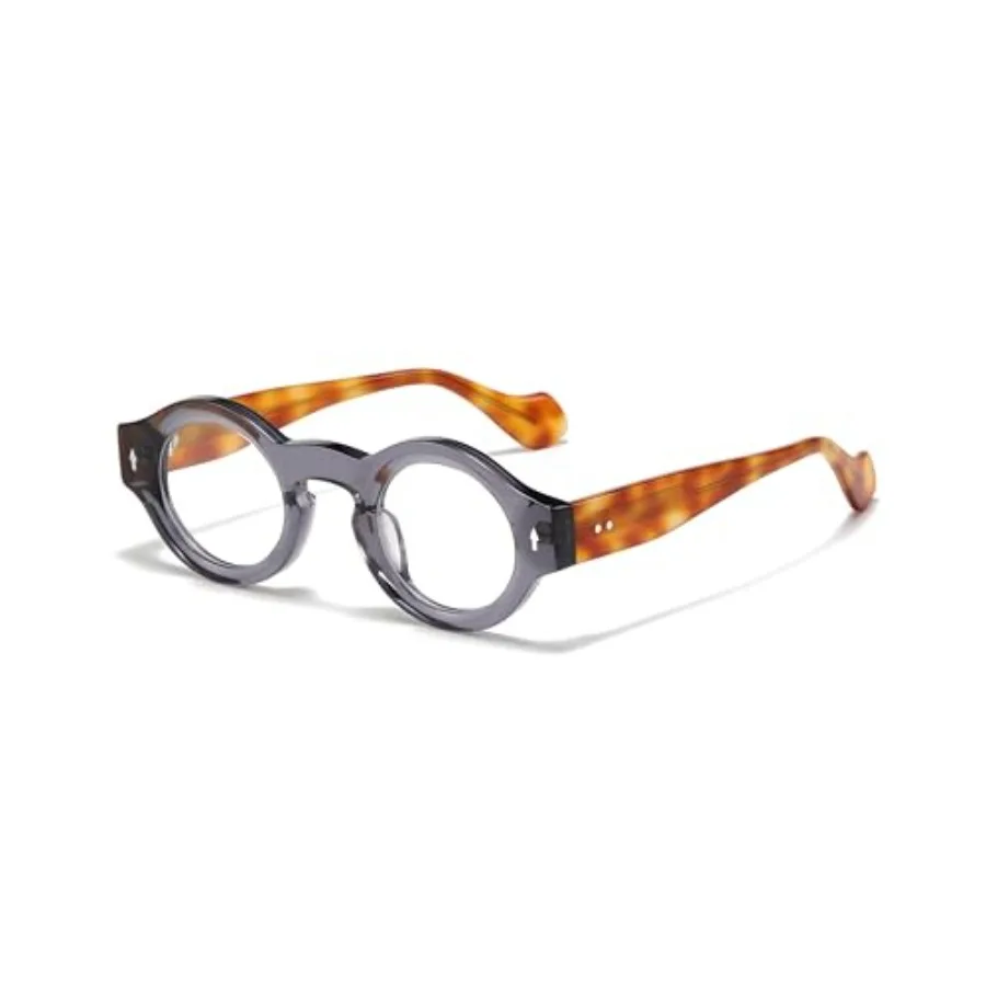 

Yuki Vintage Small Acetate Glasses Frame Prescription for Women Men Round Thick Eyeglasses Frames 41-28-145mm