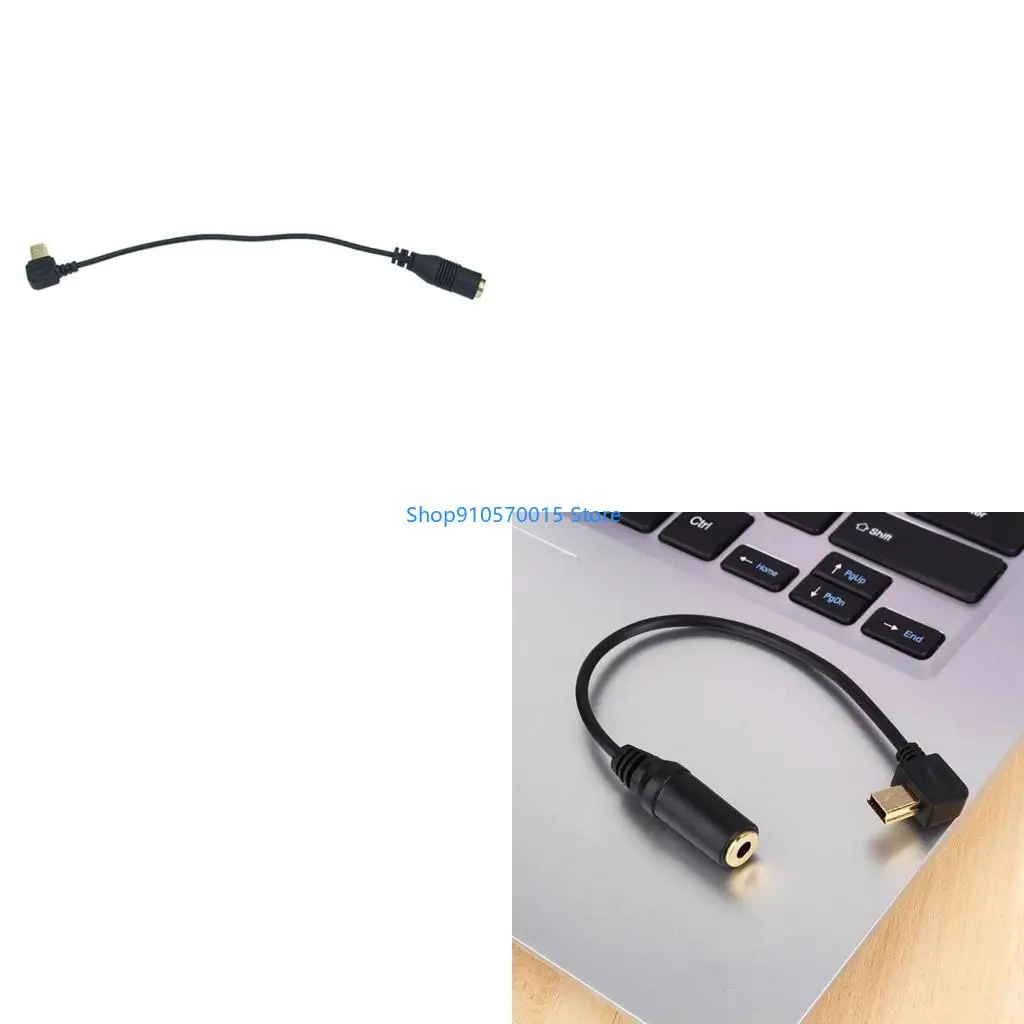 B95C Mini USB a 3.5 mm Mic Mic Micrófono Adaptador Cable transferencia cable para 4 3 3 conector cámara