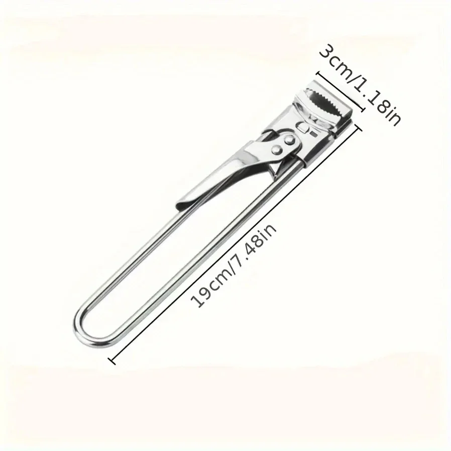 1pcs New Wine Opener  Easy Use Non-slip Stainless Steel Can Opener Adjustable Bottle Opener for Kitchen Accessories image 6
