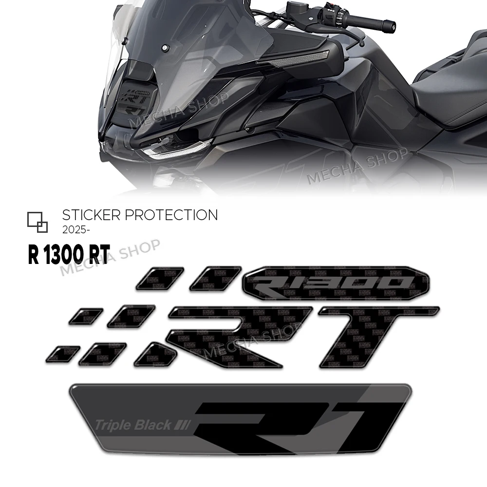 

3D Stickers Motorcycle 3D Resin Sticker Protection Kit for R1300RT Protection Sticker Accessories