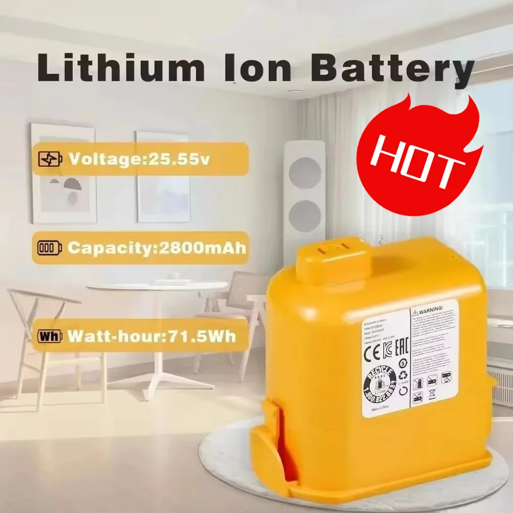 Сменный аккумулятор 25,2 В для серии LG Cordzero A9/A9+/A9M |   EAC63382204 Литий-ионный аккумулятор |   Подходит для моделей A9PETNBED/A9MULTI.