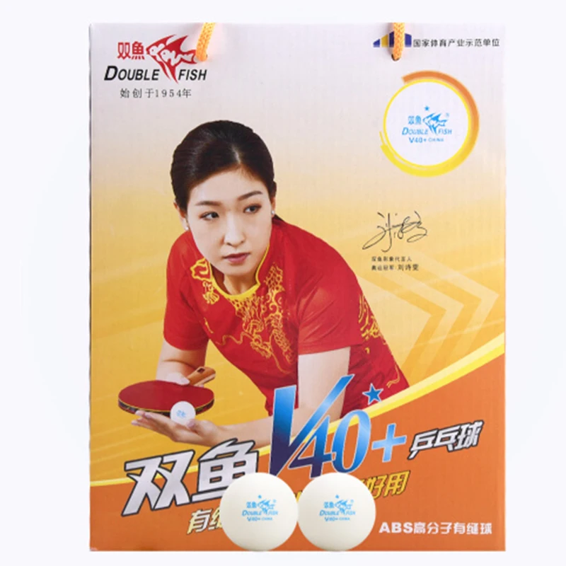 Table Tennis Practice Ball, Double Fish V40 + 1 Star, Table Tennis Ball, Ping Pong Ball, 100Balls, Liu Shiwen