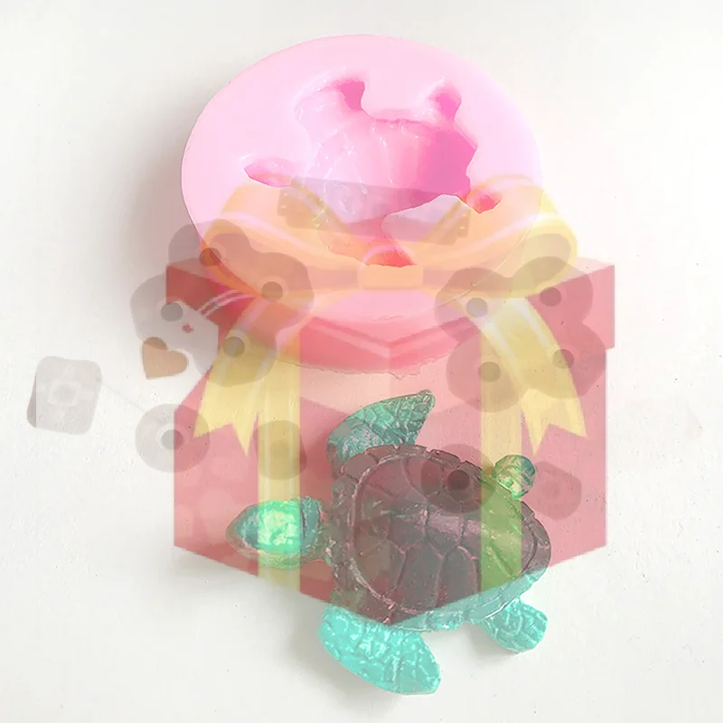 【HG】Geometric Sea Turtle Mold Silicone Mold For Turtle Making Reusable Resin Epoxy Mould DIY Chocolate Soap Casting Mould