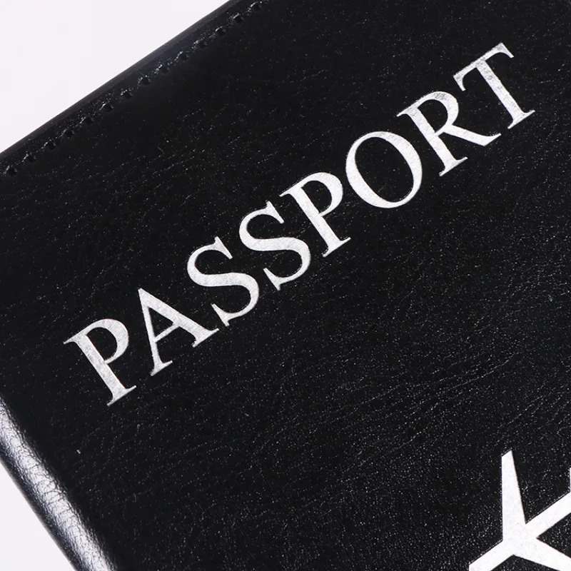 

PU Leather Travel Passport Cover Holder Organizer with Card Slots ID Document Wallet