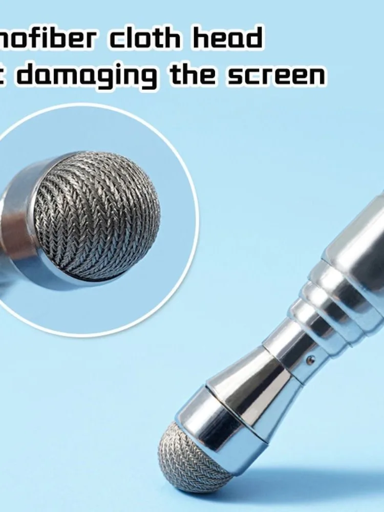 Stylo pour écran tactile en acier inoxydable de haute qualité, tige télescopique de 68MM, pointeur d'enseignement, bâton d'enseignement, fournitures scolaires et de bureau